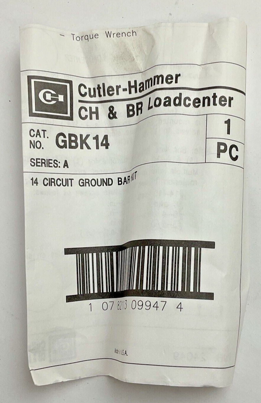 CUTLER HAMMER GBK14 SER.A 14 CIRCUIT GROUND BAR ***LOTOF3***