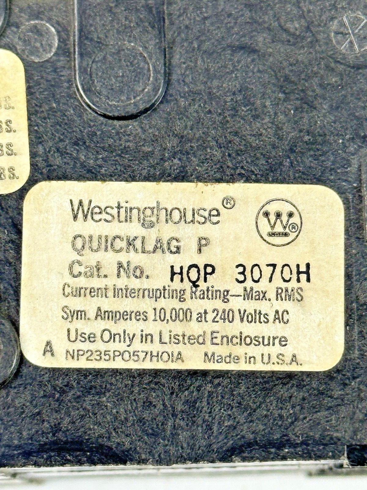 WESTINGHOUSE * LOT OF 3* HQP3070H - CIRCUIT BREAKERS - 3 POLE/240VAC/70A