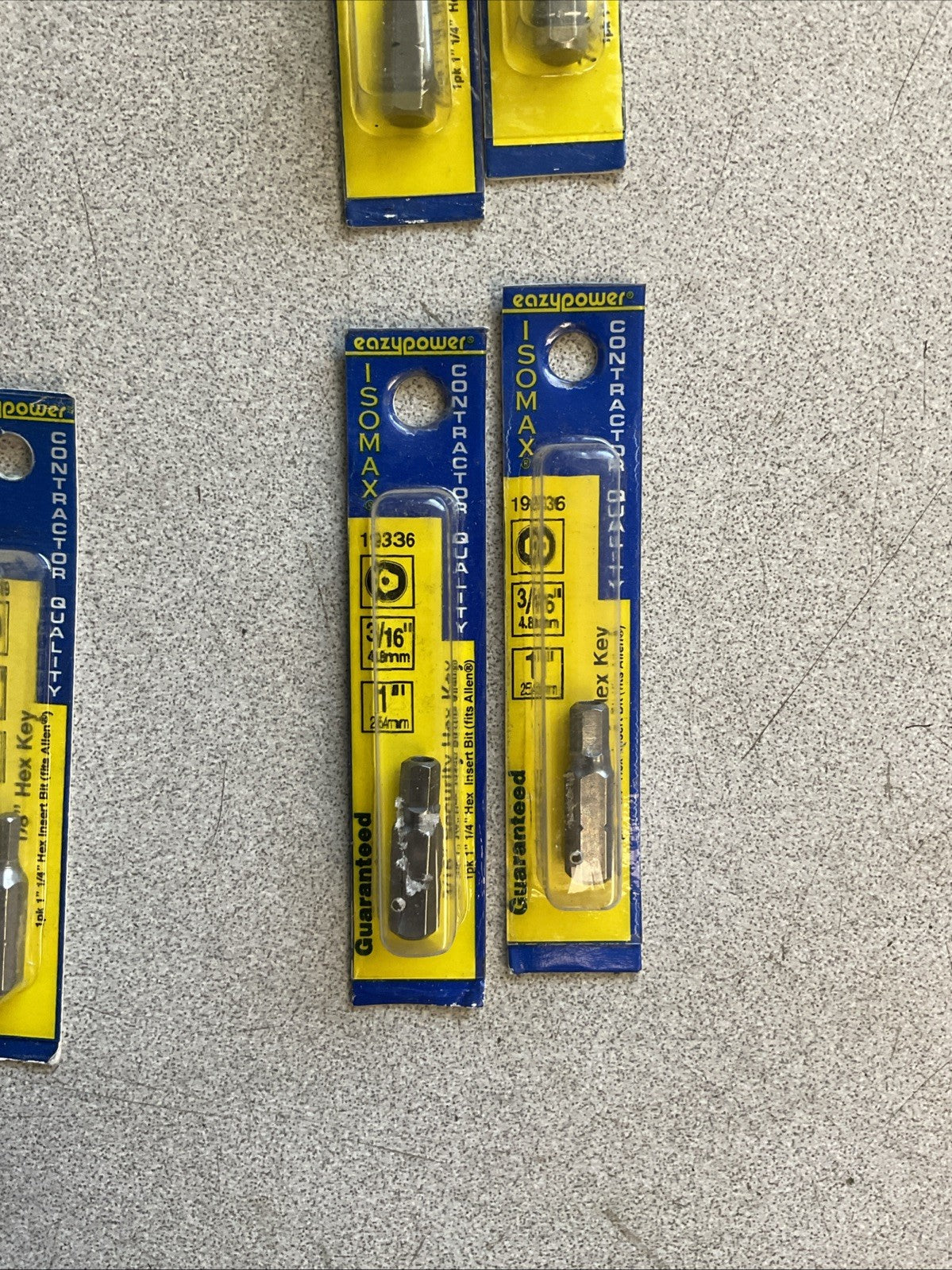 EAZYPOWER ISOMAX CONTRACTOR QUALITY HEX KEY BIT LOT