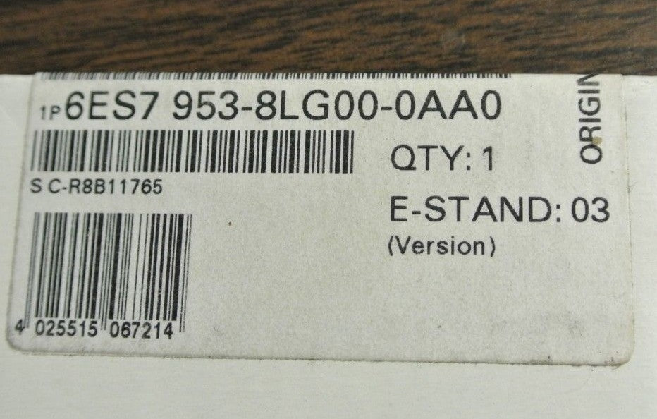 SIEMENS 6ES7 953-8LG00-0AA0 - SIMATIC MICRO MEMORY CARD - 128KB - NEW SURPLUS