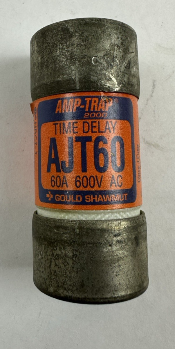 GOULD SHAWMUT AMP-TRAP 2000 AJT60 60A 600VAC TIME DELAY FUSE LOT OF 3