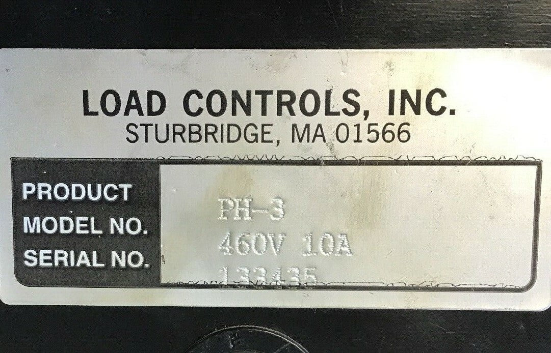 LOAD CONTROLS INC. PH-3 460V 10 AMP POWER TRANSDUCER