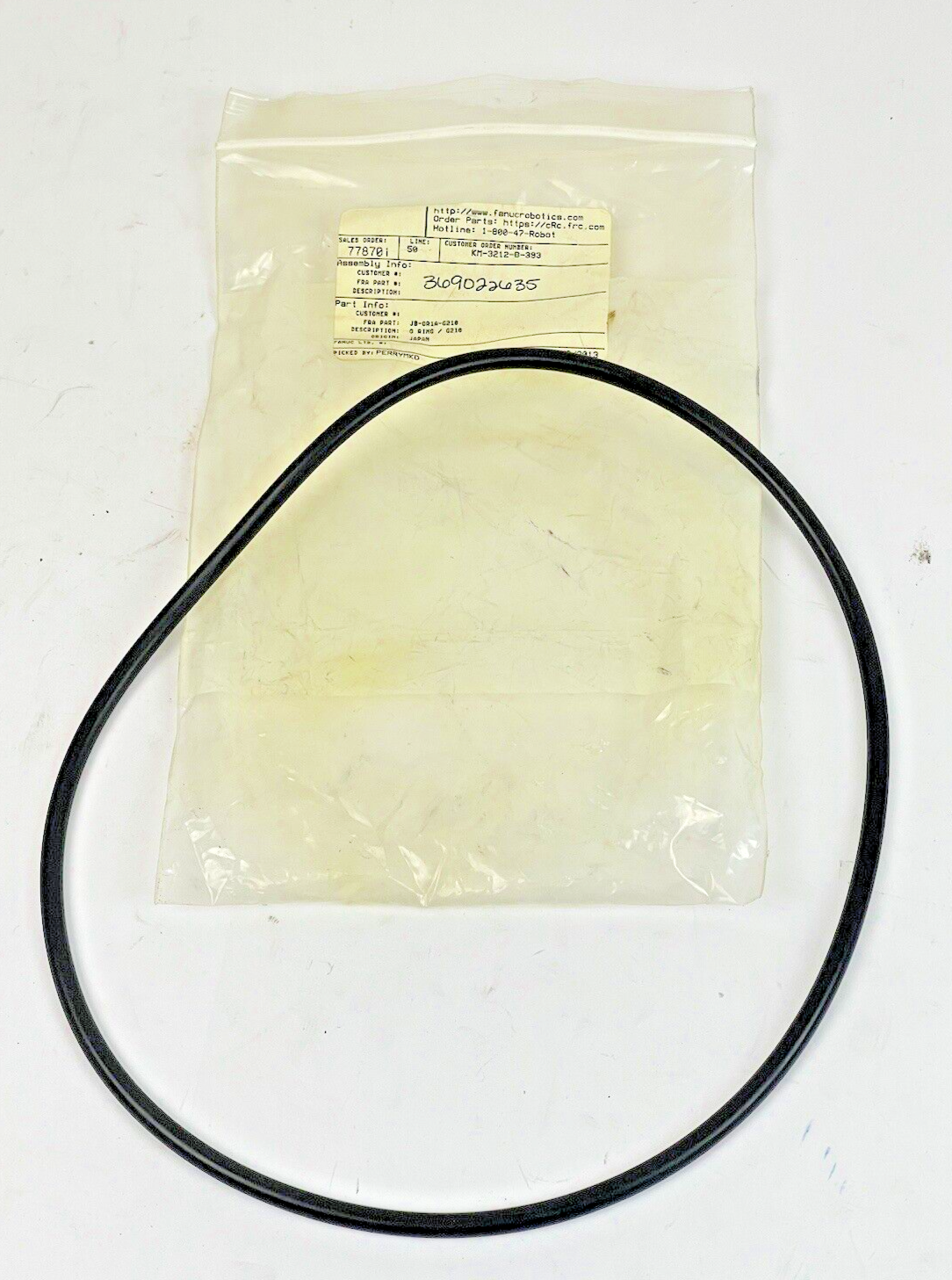 FANUC - JB-OR1A-G210 - O-RING REPLACEMENT, BLK - O RING G210
