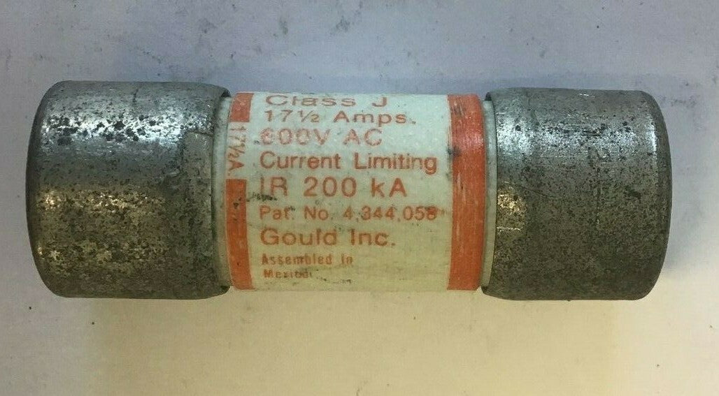 GOULD SHAWMUT AJT17 1/2 AMP TRAP 17 1/2A 600V TIME DELAY CLASS J****LOTOF5****