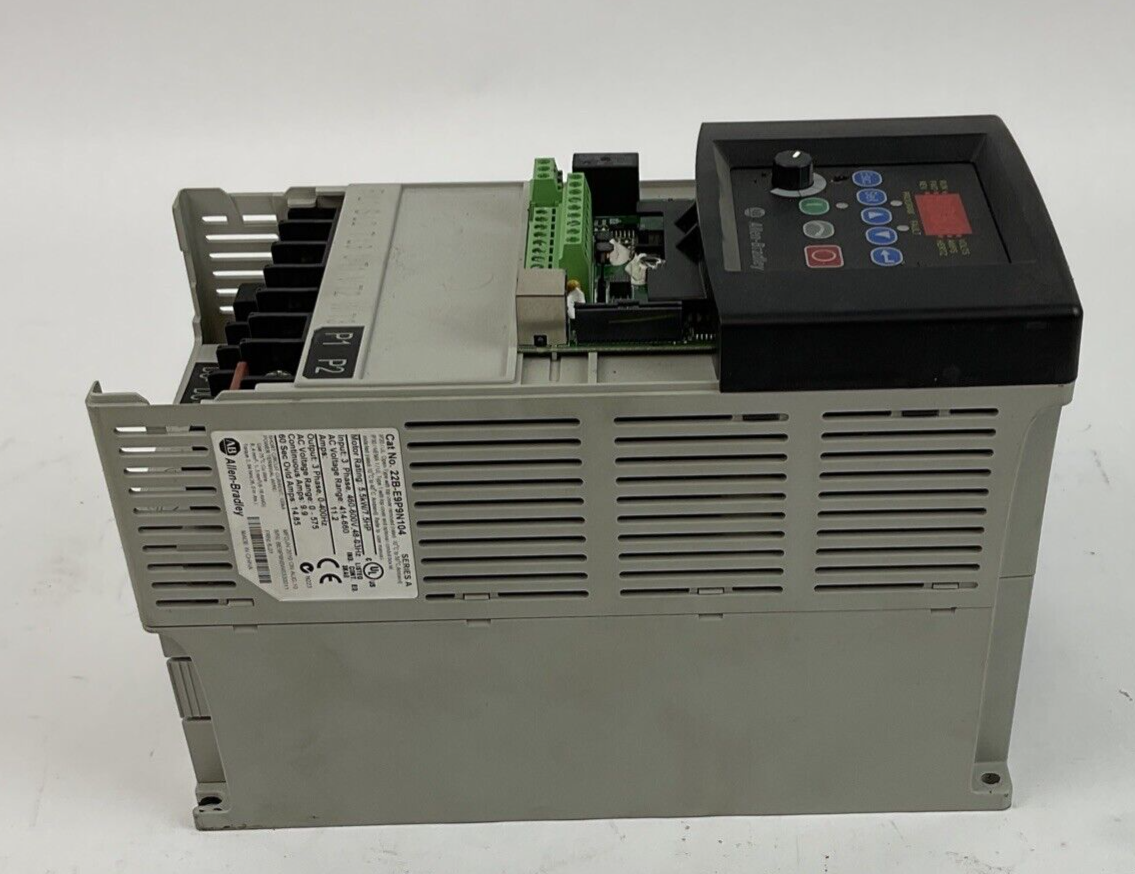 ALLEN BRADLEY 22B-E9P9N104 AC DRIVE 7.5HP 600V FRN6.01 11.2A 3PH