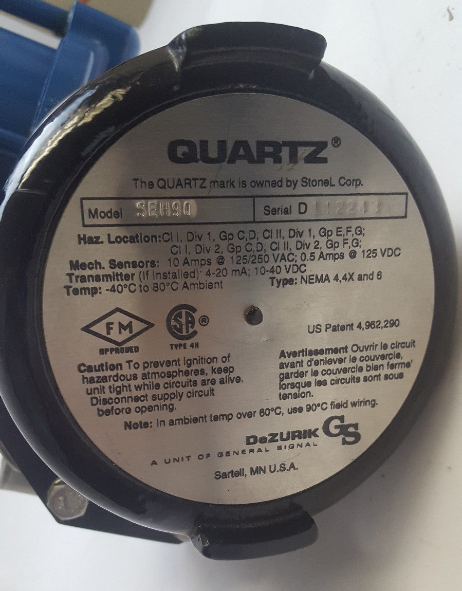 JAMESBURY BUTTERFLY VALVE ACTUATOR B60S 078-0591-22 POSITION SENSORSWITCH SEH90
