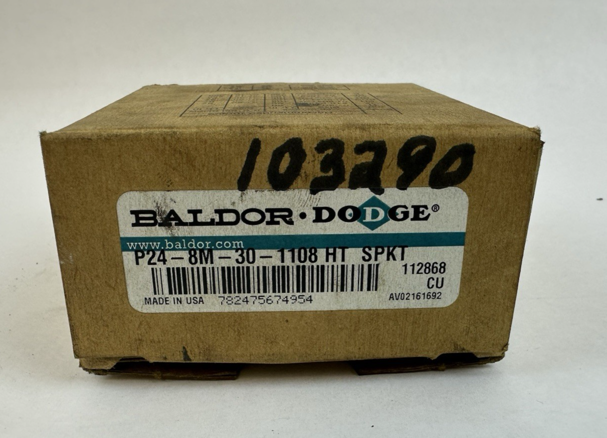 BALDOR DODGE P24-8M-30 1108 HT T HIGH TORQUE DRIVE BELT SPROCKET 112868
