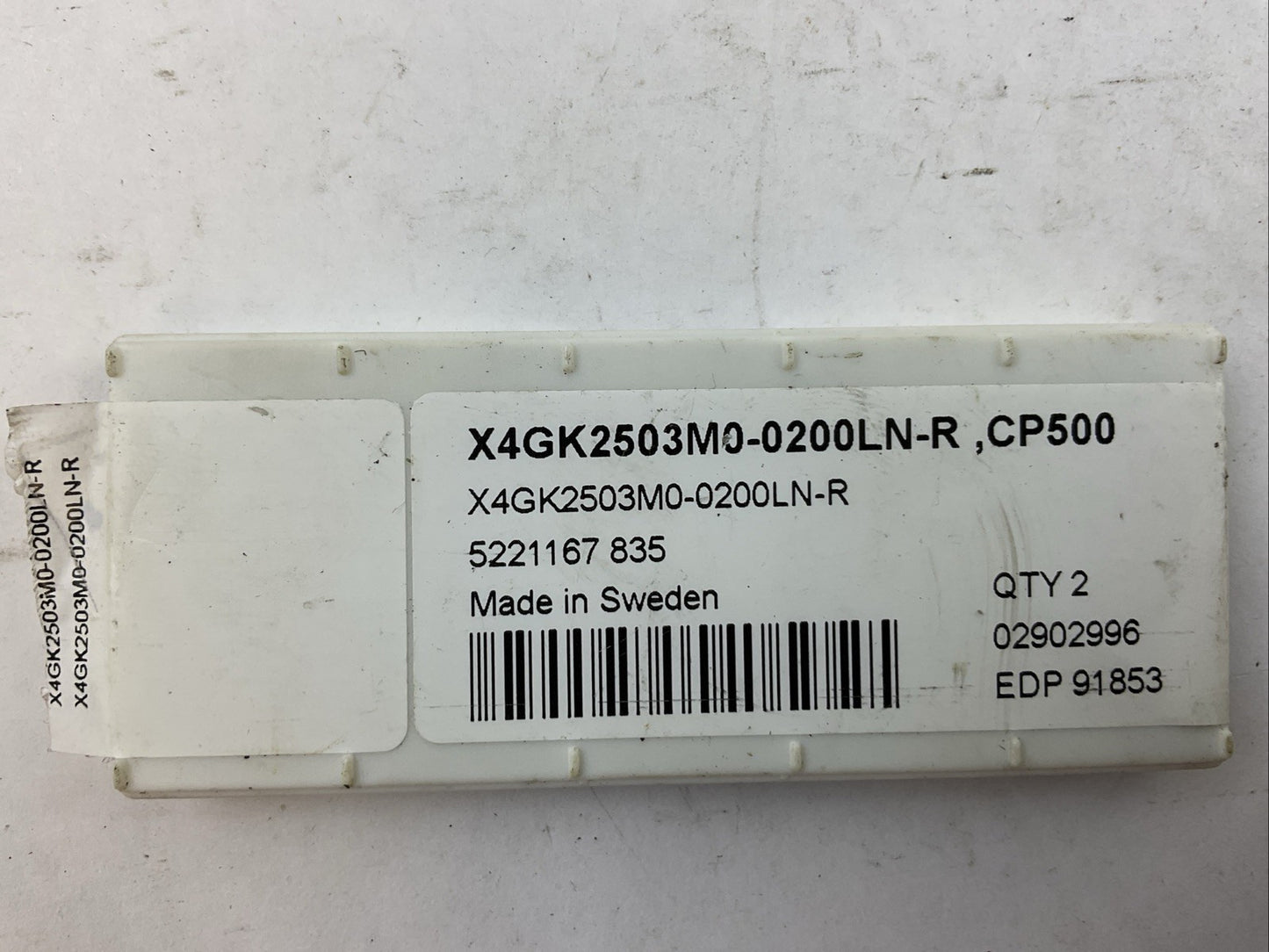 SECO X4GK2503M0-0200LN-R CP500 CARBIDE INSERT (BOX OF 2)