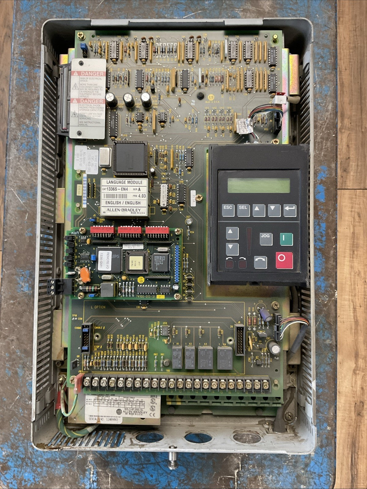 ALLEN BRADLEY 1336S-B025-AN-EN4 SER D 1336 PLUS SENSORLESS VECTOR DRIVE