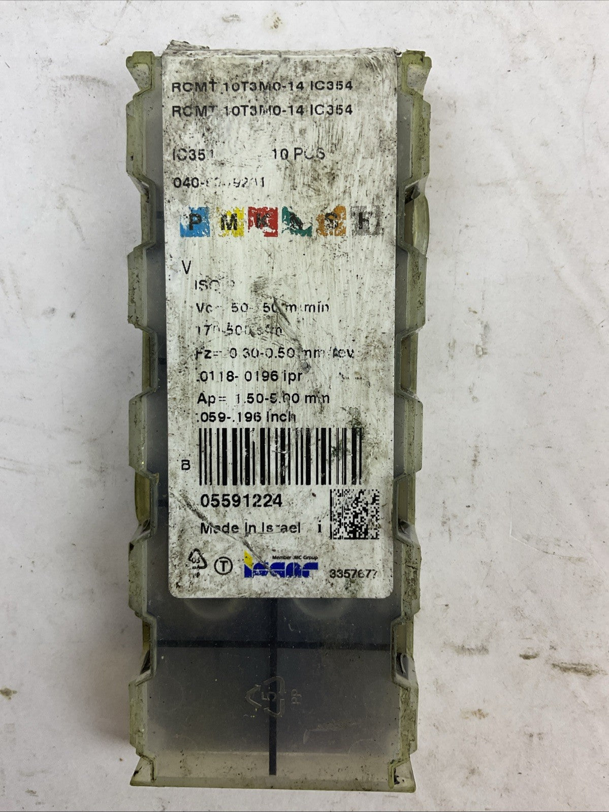 ISCAR RCMT 10T3M0-14 IC354 CARBIDE INSERT (LOT OF 6)