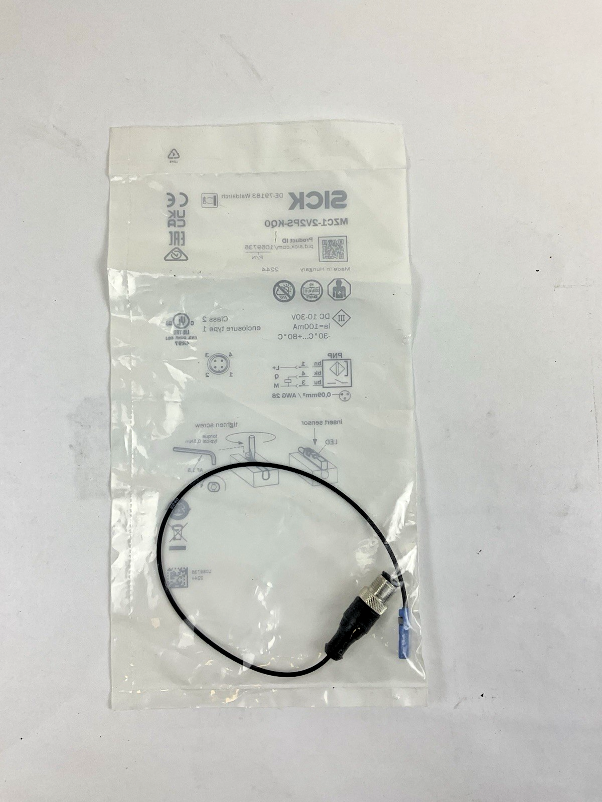 SICK MZC1-2V2PS-KQ0 1059736 MAGNETIC CYLINDER SENSOR MZC12V2PSKQ0