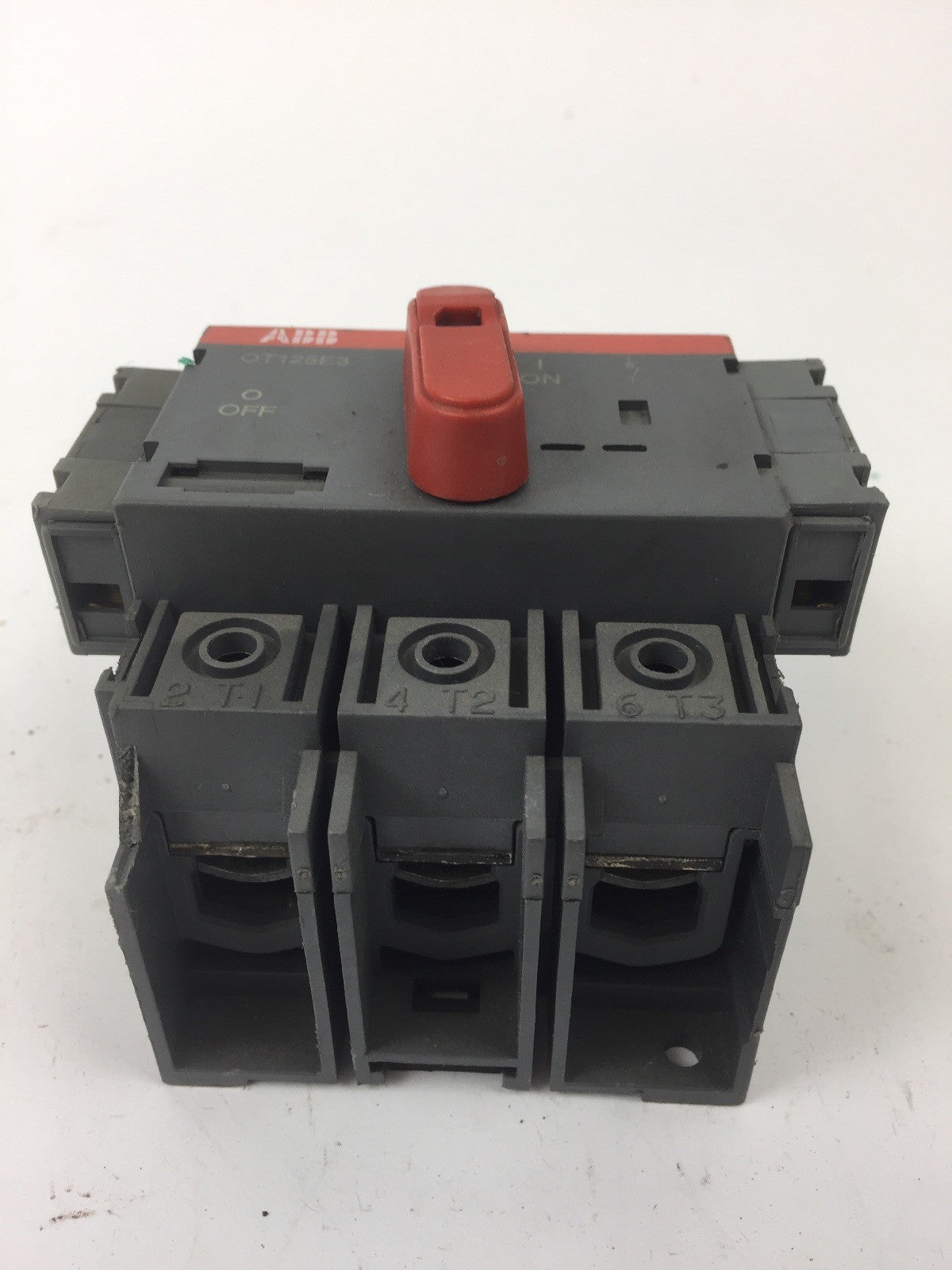 ABB OT125E3 GENERAL PURPOSE SWITCH 600 VAC 100 A W/2 OA1G01 AUXILIARY CONTACTS
