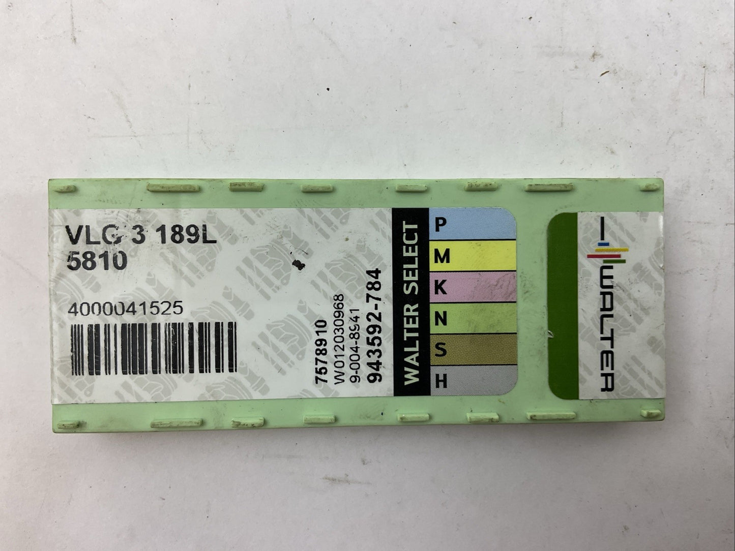 WALTER VLG 3 189L 5810 CARBIDE INSERT (BOX OF 8)