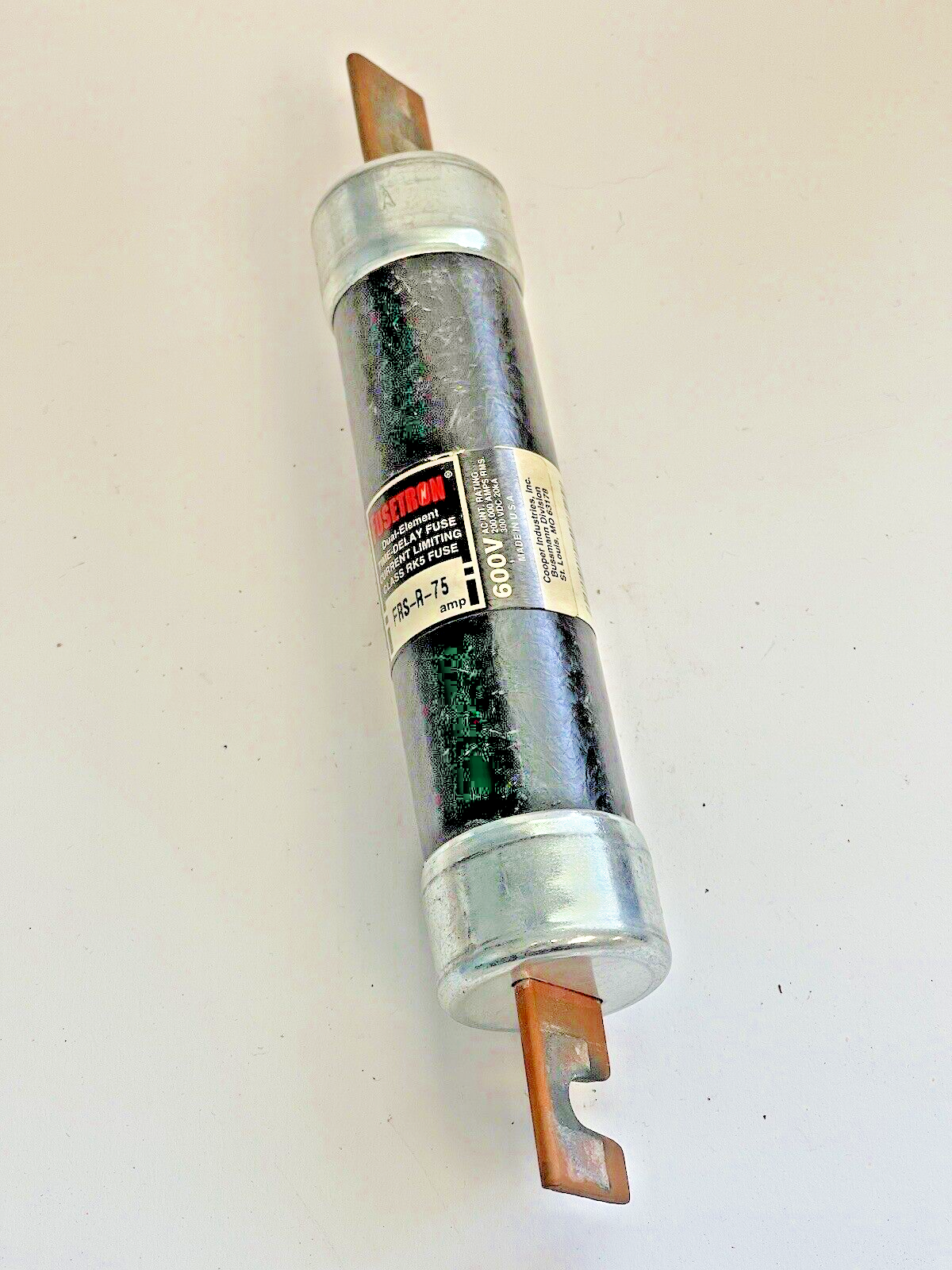 BUSSMANN - FRS-R-75 -DUAL ELEMENT, TIME-DELAY FUSE, CURRENT LIMITING, 75A/600VAC
