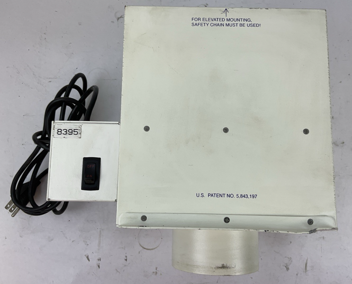 SAS SENTRY AIR SYSTEMS, INC. SS-200-MS WITH SS-200-HLG AIR FLOW HEPA FILTER
