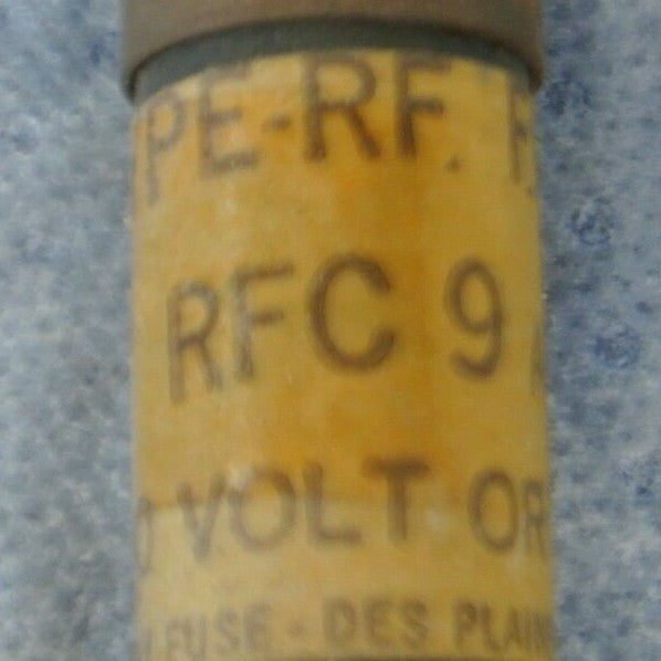 LOT of 10 / ECONOMY RFC9 TYPE RF FUSE / 9A / 600V / NEW SURPLUS / RFC-9