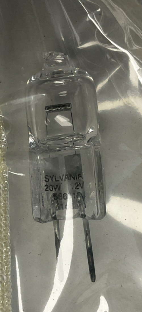 SYLVANIA 58661 BI-PIN MINI BULB 20W 12V 20T3Q/CL ****LOTOF4****