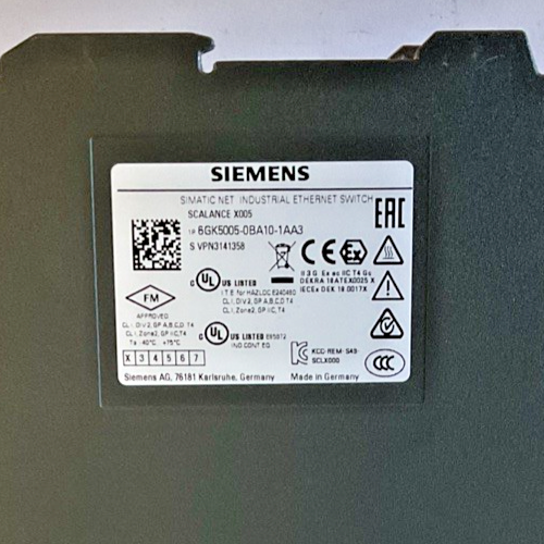 SIEMENS 6GK5005-0BA10-1AA3 IE SWITCH SCALANCE X005 24VDC 0.06A