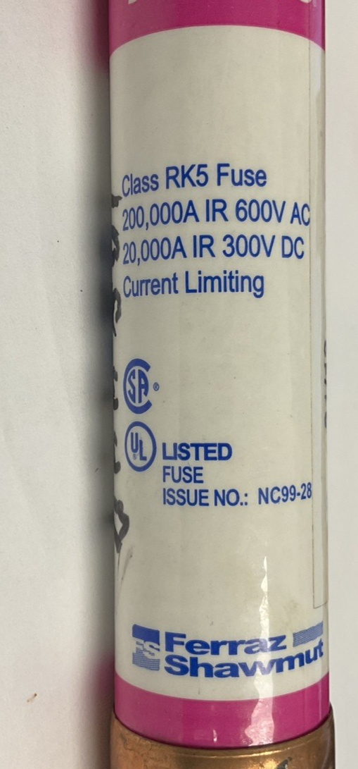 FERRAZ SHAWMUT TRS35RID SMART SPOT FUSE 600VAC 300VDC 35A ***LOTOF3***