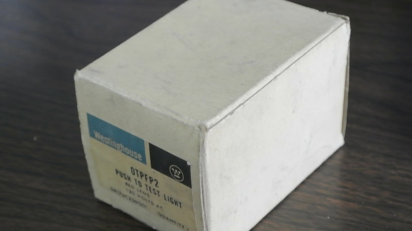 WESTINGHOUSE OTPFP2 - PUSH TO TEST LIGHT - RED - 120V -