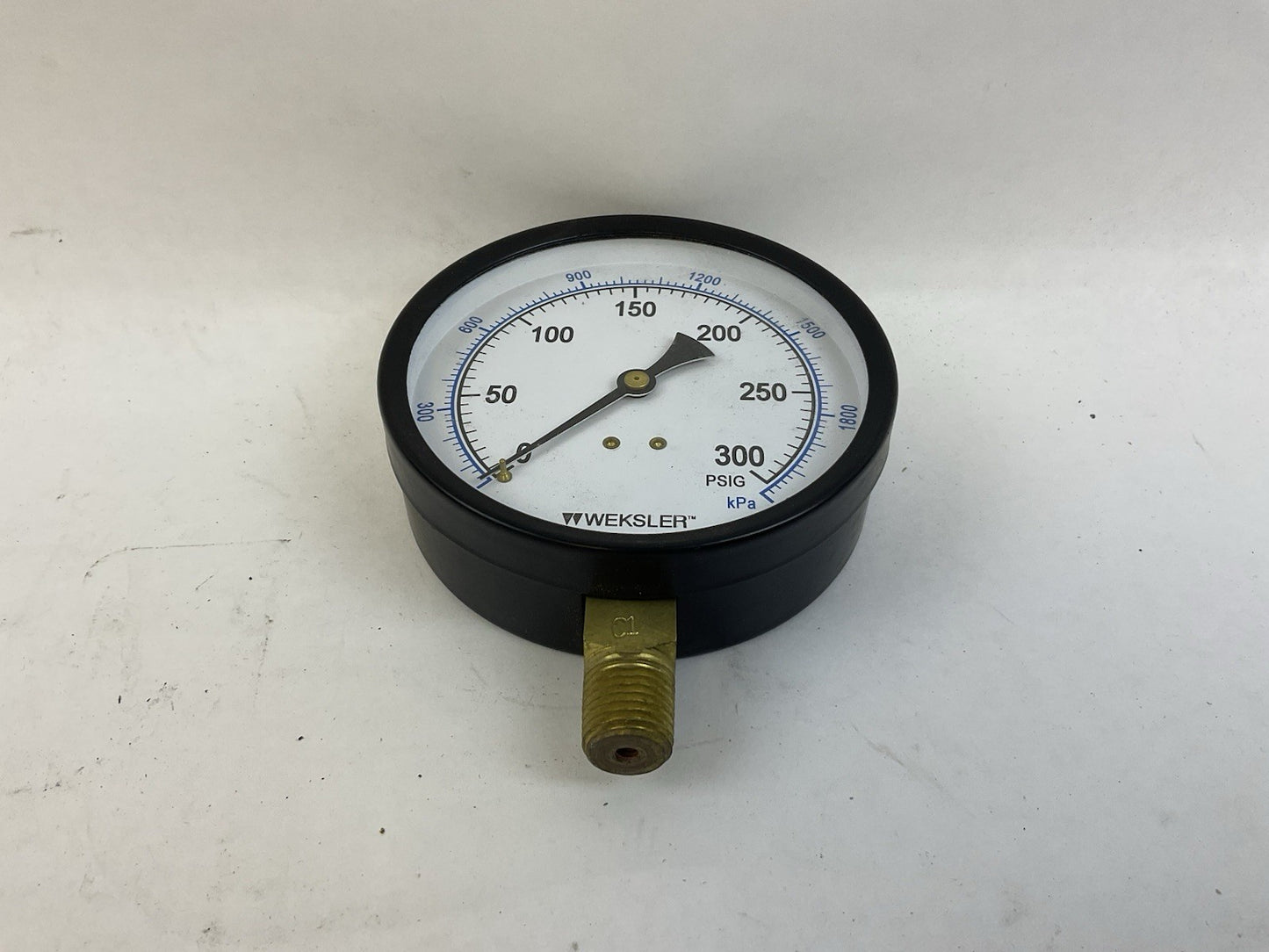 WEKSLER UA35F4L 0-300PSI PRESSURE GAUGE 1/4" NPT