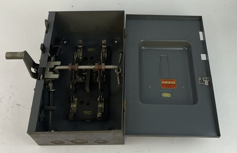 FEDERAL SAFETY SWITCH 60-100 ENCLOSED SWITCH 60A 230VAC 2POLE 10HP