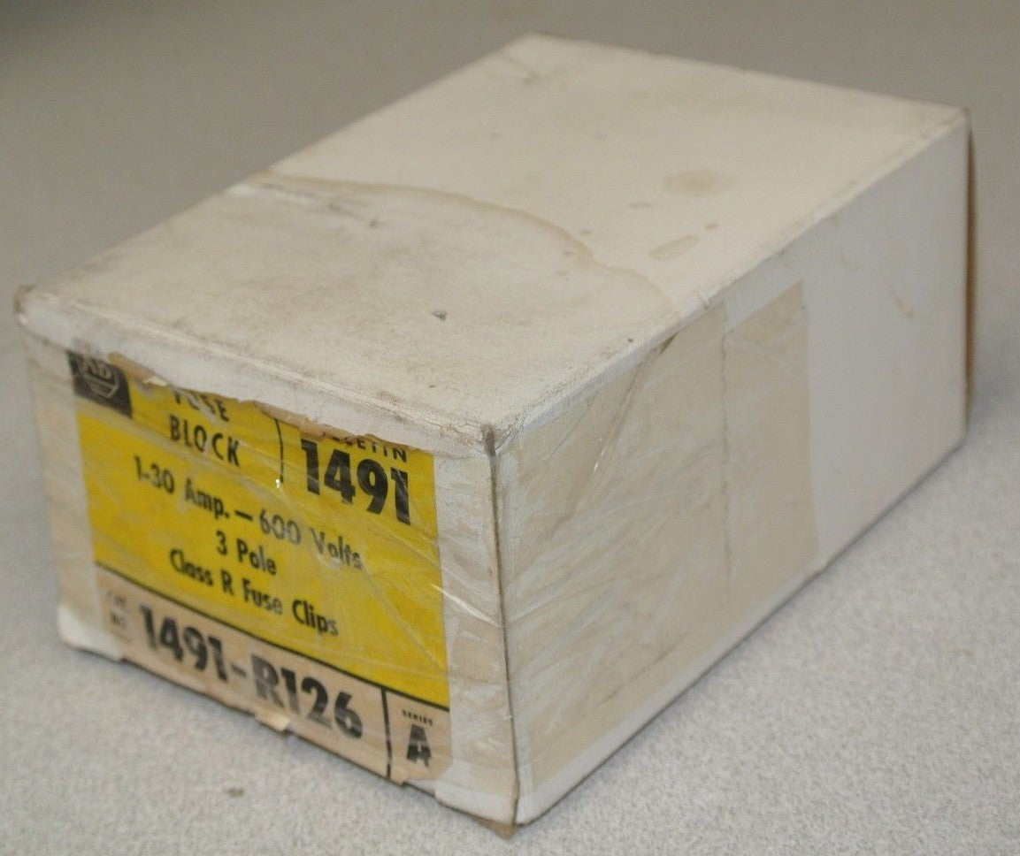 ALLEN-BRADLEY 1491-R126 / FUSE BLOCK /600V, 1-30A, 3-POLE / NEW SURPLUS