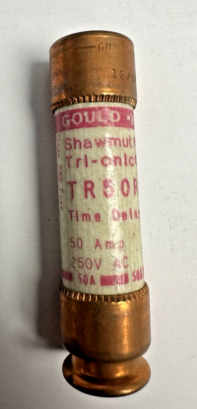 GOULD SHAWMUT TRI-ONIC TR50R TIME DELAY FUSE 50AMP 250V LOT OF 8