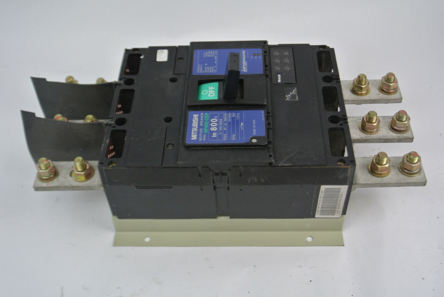 MITSUBISHI NF800-CEF NO-FUSE CIRCUIT BREAKER / 600VAC / 400-800A / 3 POLE /