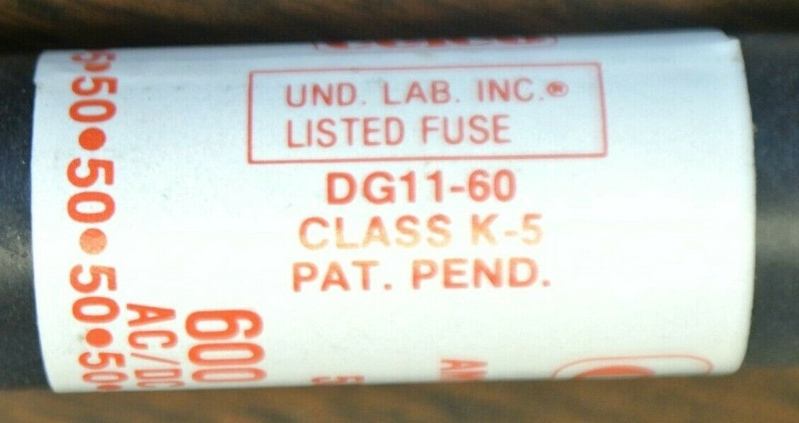 LOT of 10 / CEFCO 50K OTS2 ONE-TIME CLASS K-5FUSE / 2A / 600V / OTS-2