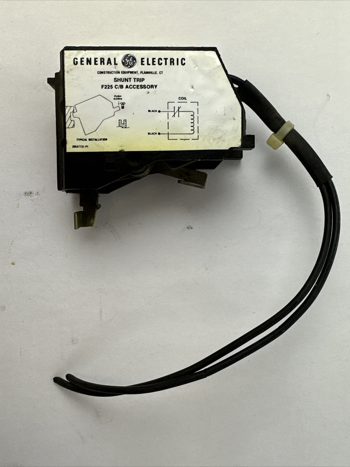 GE TFKSTA8 SHUNT TRIP 24VDC 286A7734P2 F225 C/B ACCESSORY