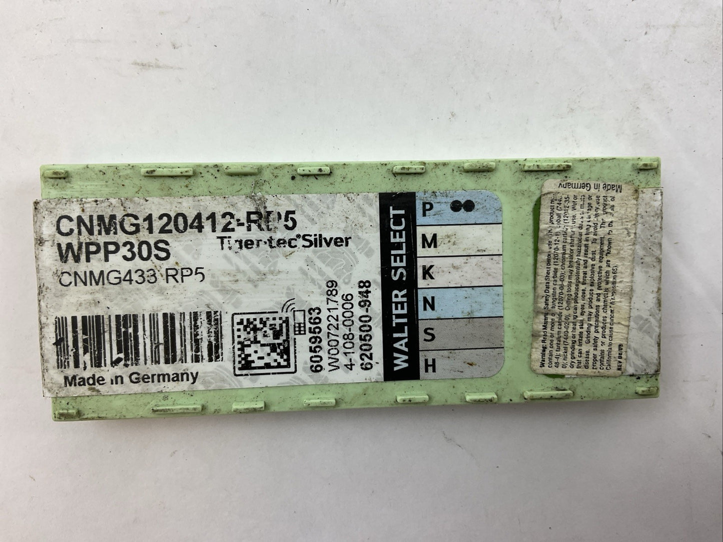 WALTER CNMG000412-RP5 WPP30S CNMG433-RP5 CARBIDE INSERT TIGER-TEC(BOX OF 10)
