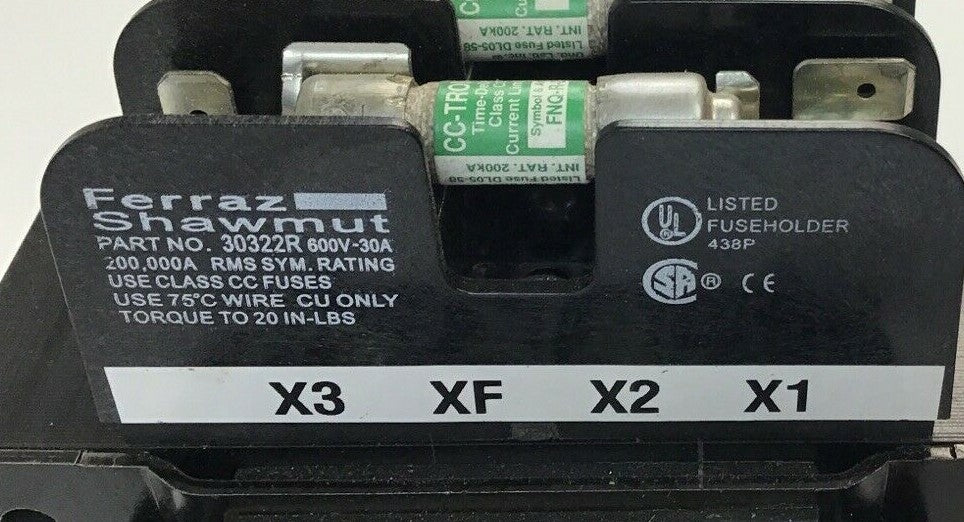 HAMMOND PT200MHMC-3 1PH TRANSFORMER W/ 30322R FUSE HOLDER***LOTOF3***