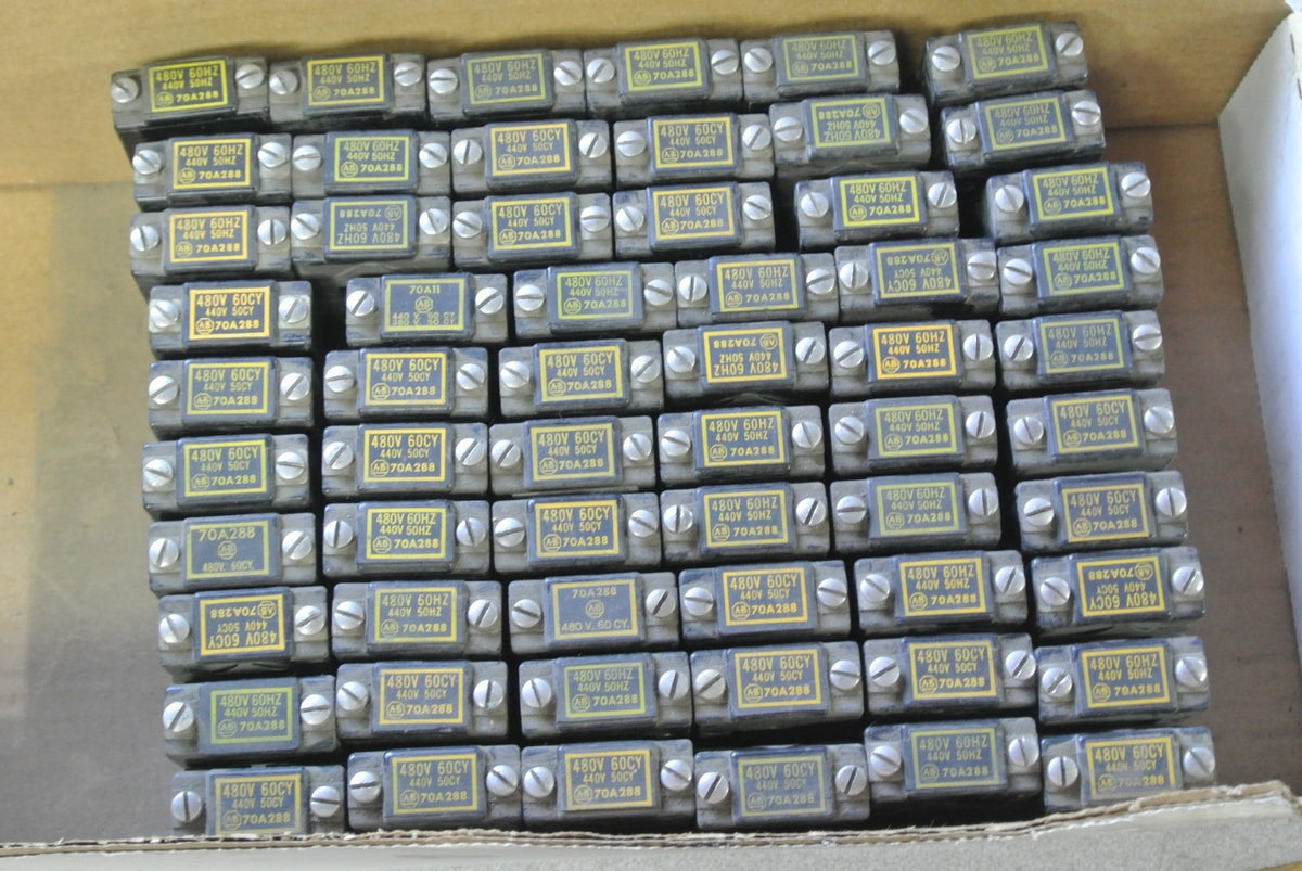 ALLEN-BRADLEY 70A288 COIL SIZE 0 440-480V, 50-60Hz NEW SURPLUS LOT of 5