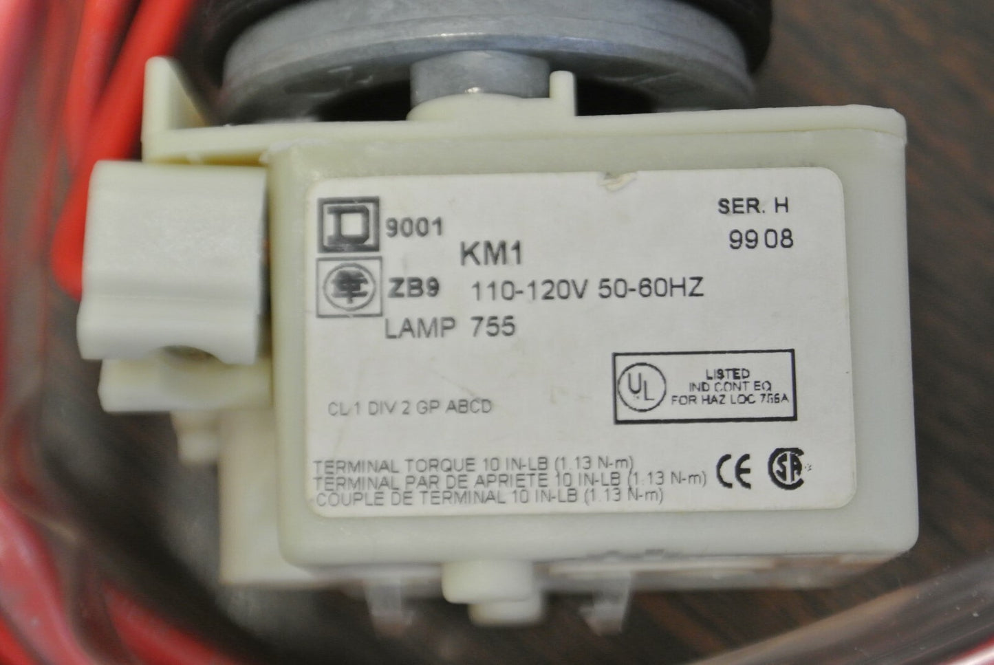 SQUARE D / 9999 SP28R PILOT LIGHT KIT / RED / TYPE S / SIZE 00-4 / NEW SURPLUS