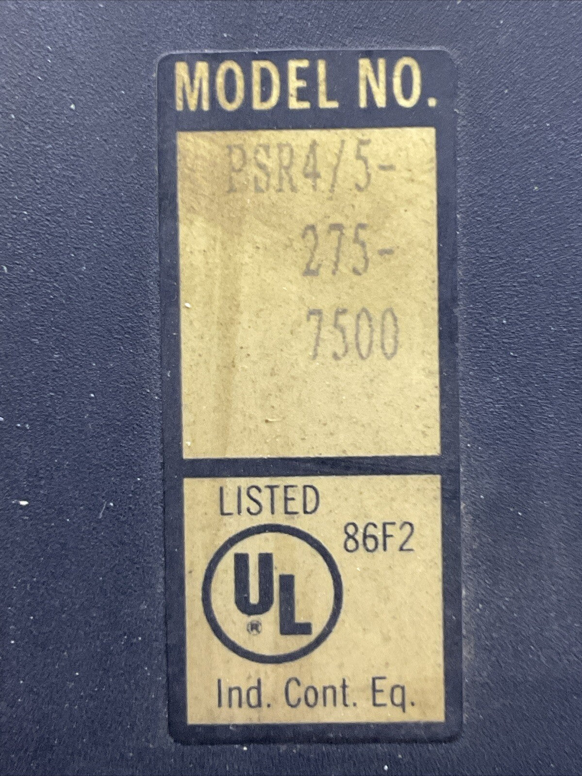 CINCINNATI MILACRON PSR4/5-275-7500 POWER SUPPLY OUTPUT 310VDC 75ADC INPUT
