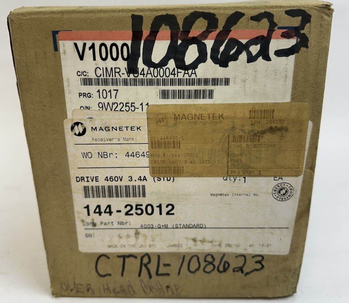 MAGNETEK IMPULSE DRIVE G+ MINI 4003-G+M CIMR-VU4A0004FAA REV A 480V