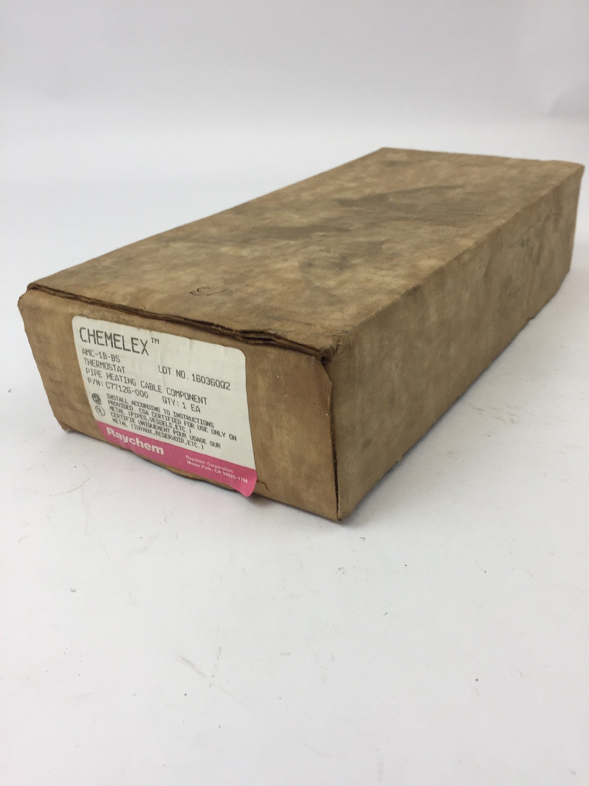 CHEMELEX AMC-1B-BS THERMOSTAT PIPE HEATING CABLE COMPONENT 22A @ 125,250,480VAC
