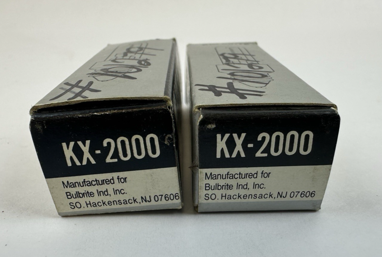 BULBRITE KX-2000 40W 120VDC KX40CL/DC HIGH CHROMA LAMP BULB LOT OF 2