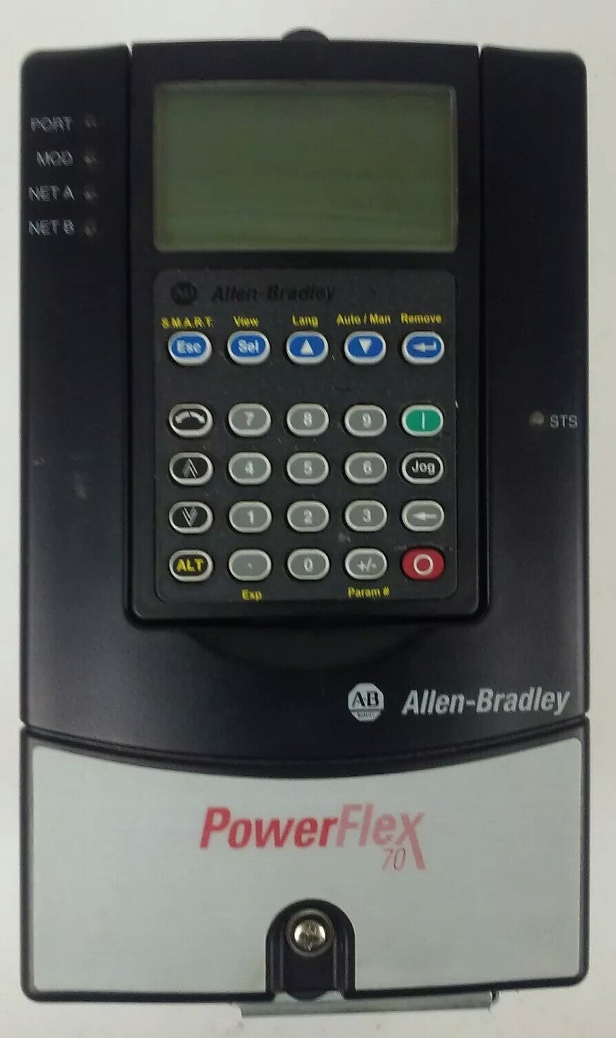 ALLEN BRADLEY POWER FLEX 70 20A-D2P1A3AYNNNC0 SER. A,3PH,480V, 1HP, W/ 20-HIM-A3