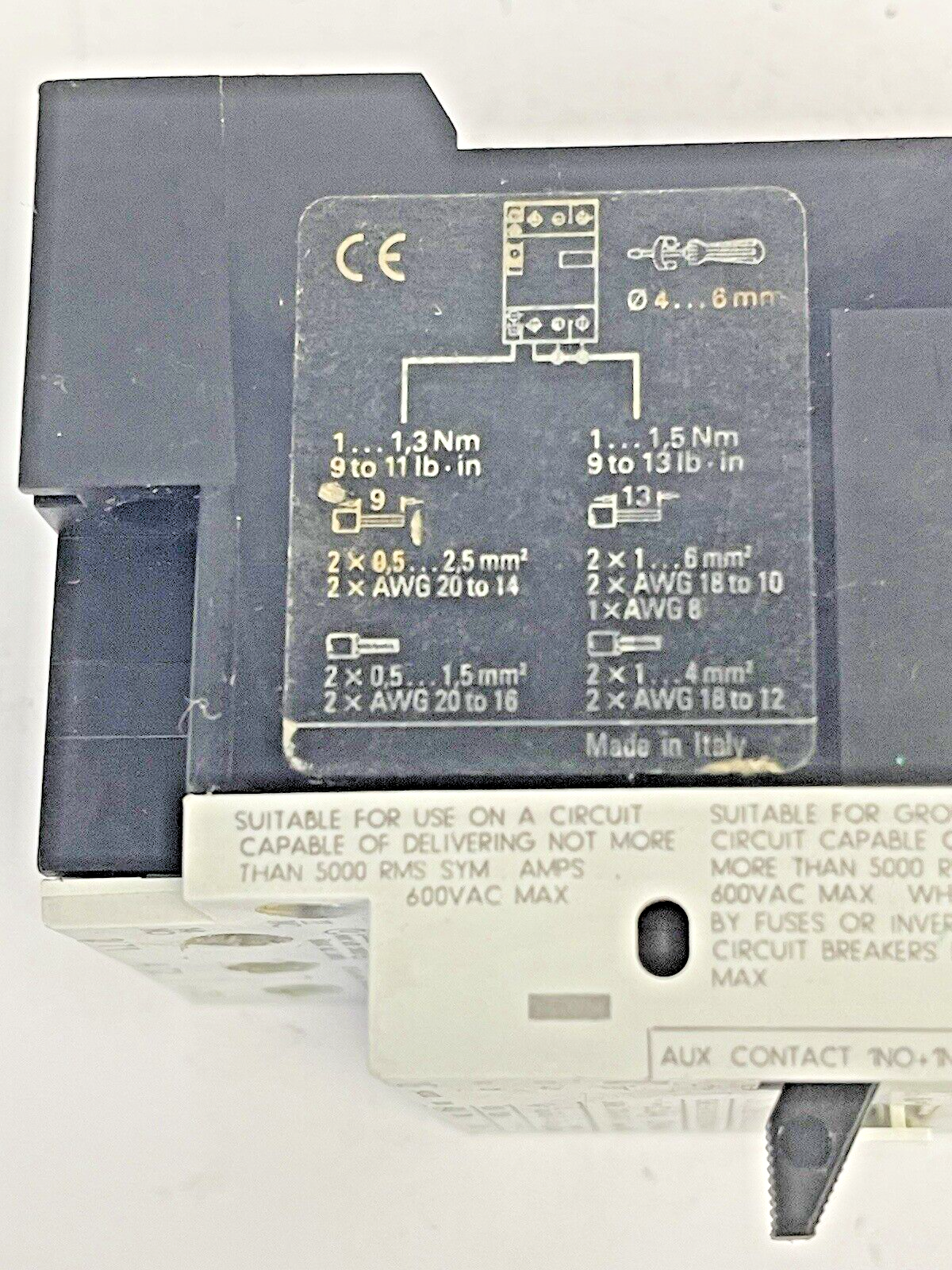 SIEMENS - 3VU1300-1MJ00 - CIRCUIT BREAKER / MOTOR PROTECTOR