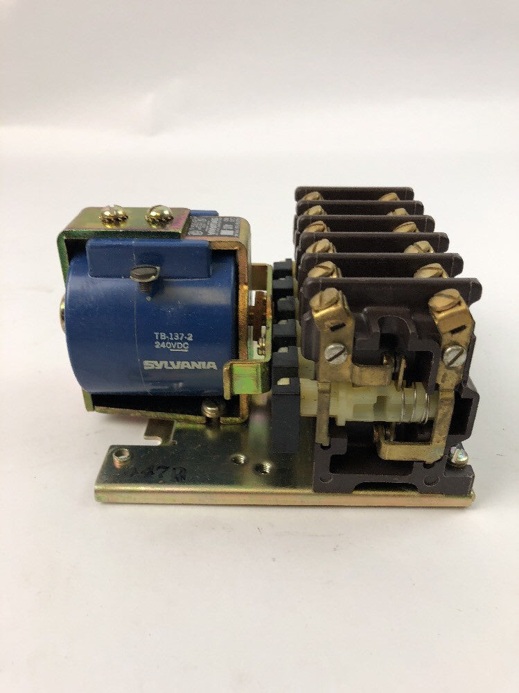 SYLVANIA BULLETIN 7304 TYPE PM D.C. RELAY 4U6