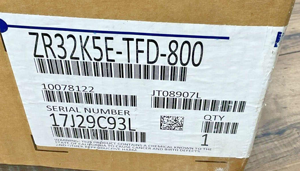 EMERSON COPELAND SCROLL ZR32K5E-TFD-800 COMPRESSOR 450VAC 3PH 60/50HZ