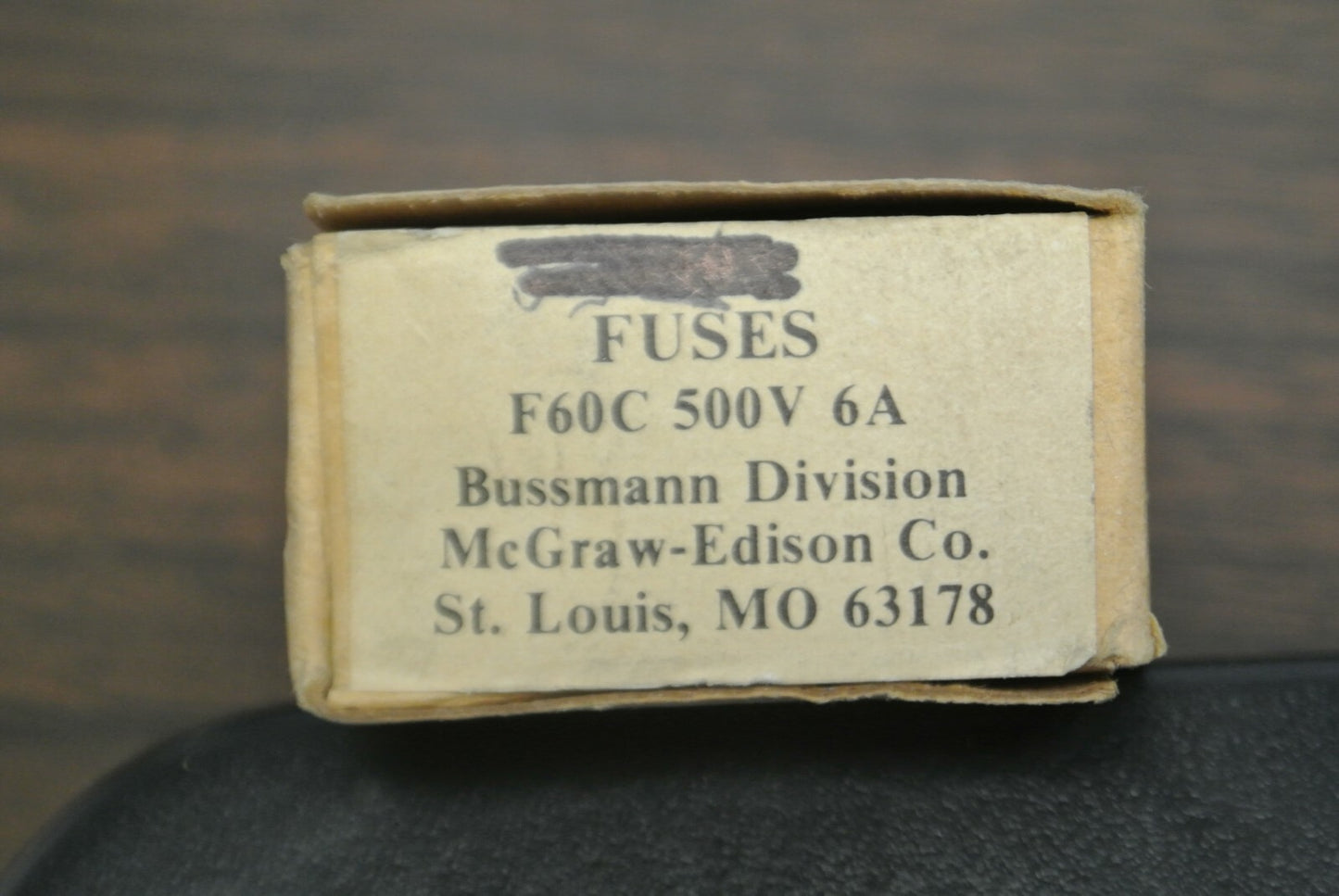 LOT of 5 / BUSS / BUSSMANN F60C500V6A FUSES / 6A / 500VAC