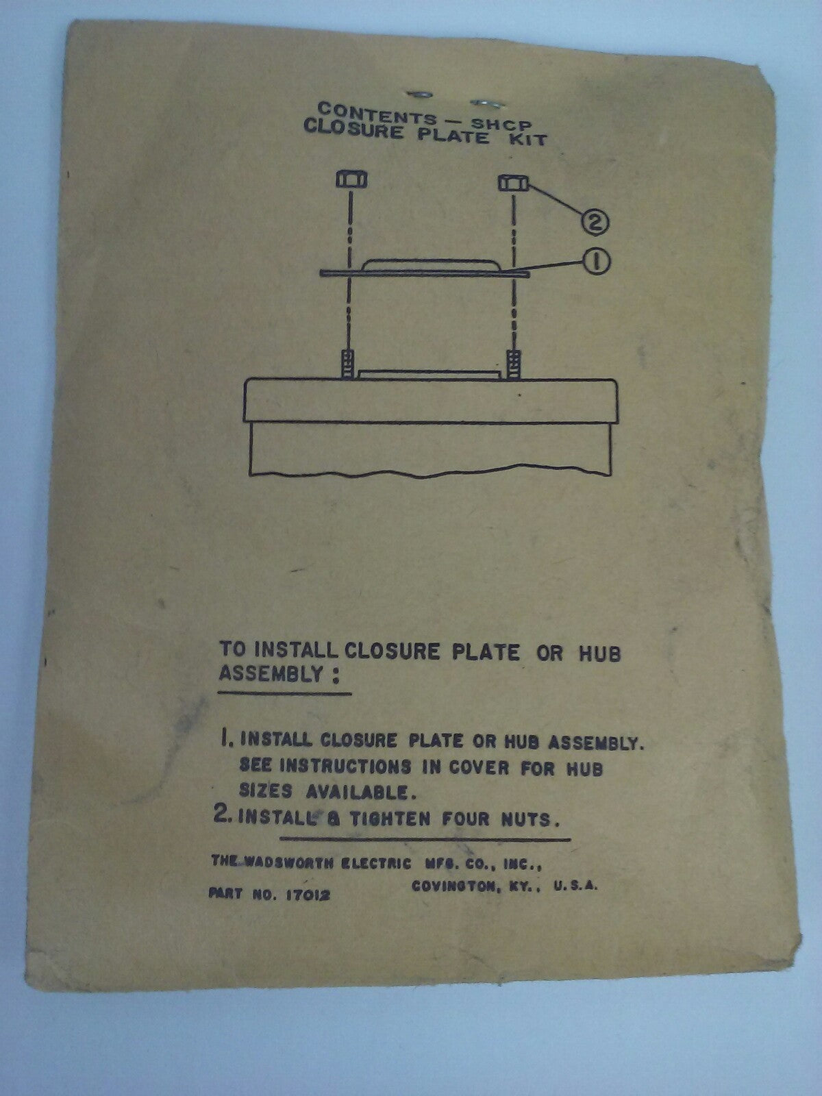 WADSWORTH 07813B FUSIBLE SAFETY SWITCH 3P 125-250V 240VAC 100A 15HP RAINTIGHT