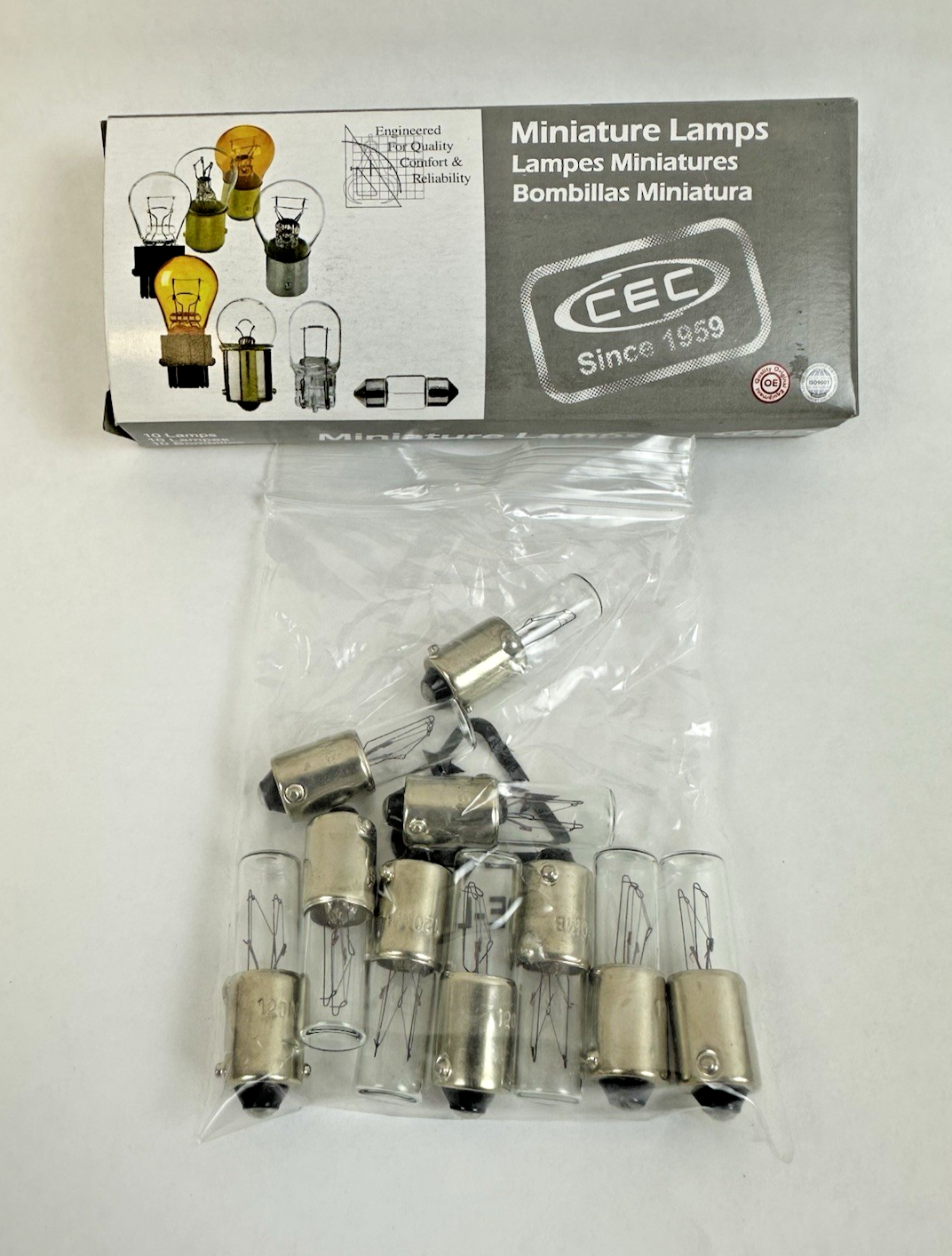 CEC 120MB MINIATURE LAMPS LIGHT BULBS PACK OF 10