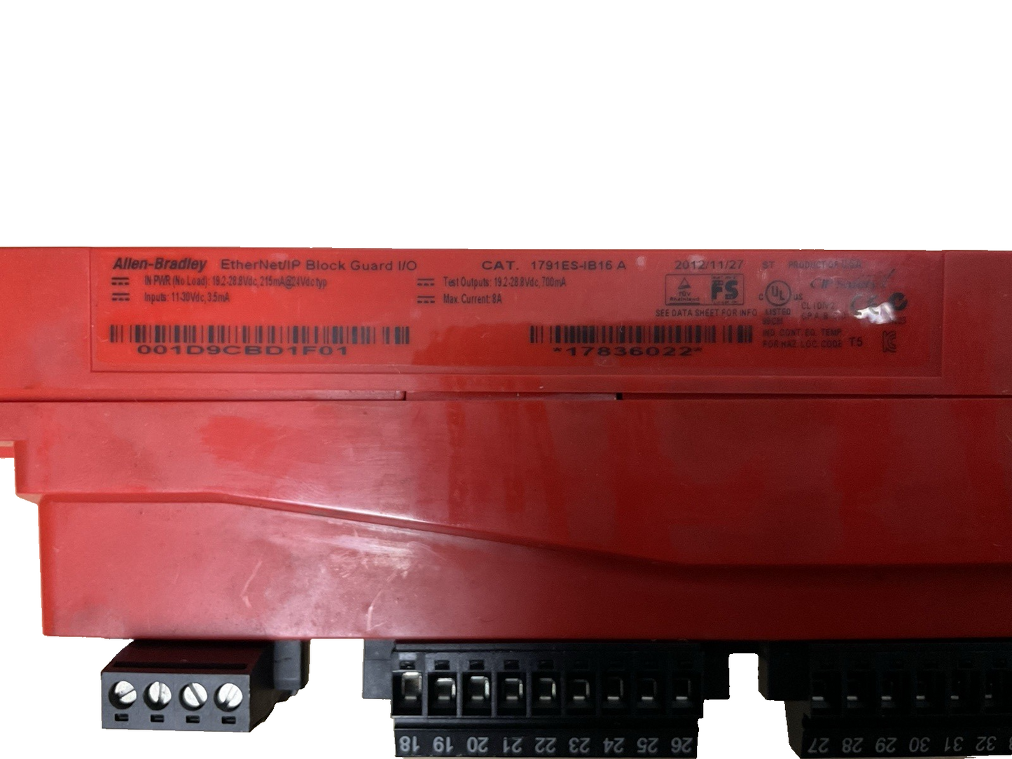 Allen-Bradley 1791ES-IB16 Series A Guard I/O Ethernet/IP Safety Input Module