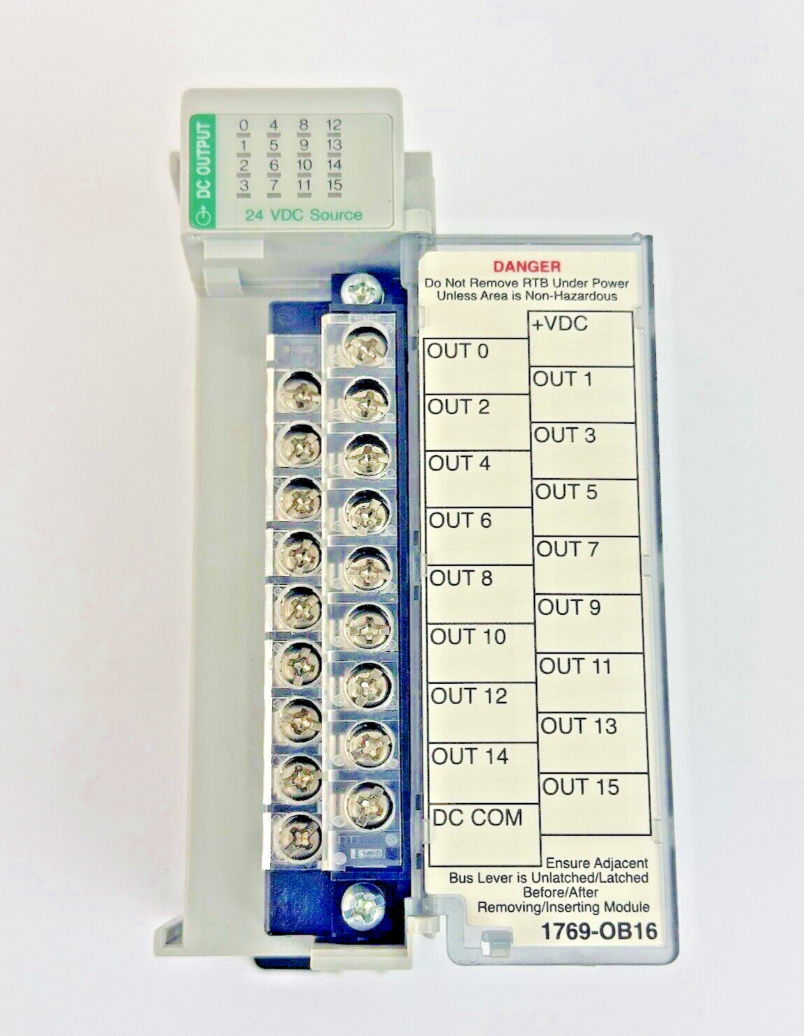 ALLEN-BRADLEY - 1769-OB16 SER. B, F/W REV 3.1, DIR/VER 10000550528/00 - 16 PT.