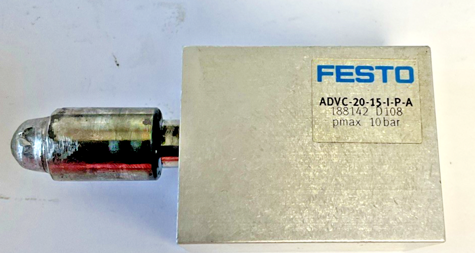 FESTO ADVC-20-15-I-P-A PNUEMATIC CYLINDER (2 W708) (1 D108) 10BAR ***LOTOF3***