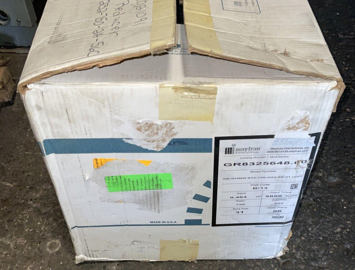 IRONMAN / GROVE GEAR GR-DHMQ-832-750-H22-56-31 (SP) GEAR REDUCER RATIO:750